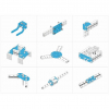 Ресурсный набор Bracket Robot Pack-Blue - «globural.ru» - Нижний Новгород