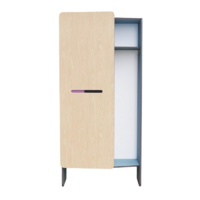 Шкаф для верхней одежды персонала во входную группу из коллекции мебели «НЕГА» (голубой) - «globural.ru» - Нижний Новгород