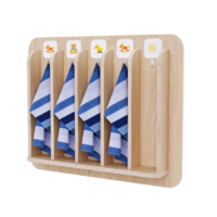 Детская вешалка для полотенец в центральную группу из коллекции «НЕГА» - «globural.ru» - Нижний Новгород