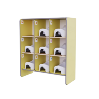 Детский стеллаж под горшки из коллекции «НЕГА» (желтый) - «globural.ru» - Нижний Новгород