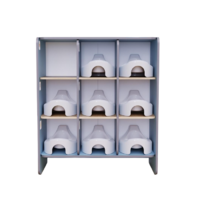 Детский стеллаж под горшки из коллекции «НЕГА» (голубой) - «globural.ru» - Нижний Новгород