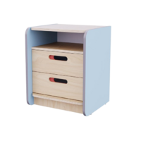 Тумба к письменному столу воспитателя из коллекции «НЕГА» (цвет голубой) - «globural.ru» - Нижний Новгород