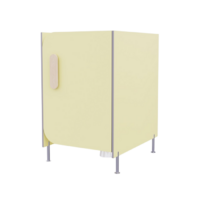 Гигиеническая кабинка из коллекции «НЕГА» (цвет желтый) - «globural.ru» - Нижний Новгород