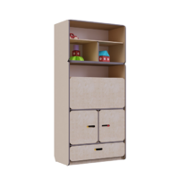 Стеллаж-трансформер с рабочим местом специалиста из коллекции «НЕГА» (бежевый) - «globural.ru» - Нижний Новгород