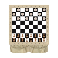 Настенная игра «2 в 1 шашки + шахматы» - «globural.ru» - Нижний Новгород