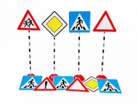 Комплект стоек "Дорожные знаки №2" - «globural.ru» - Нижний Новгород