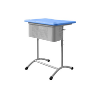 Стол ученический одноместный регулируемый по высоте с перфорированным экраном - «globural.ru» - Нижний Новгород