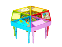 Творческая лаборатория. Стол для детей. Комплектация максимальная. - «globural.ru» - Нижний Новгород