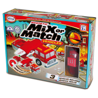 Магнитный конструктор Транспорт "Смешай и собери". Серия Пожарная и спасательная техника. Стартовый набор - «globural.ru» - Нижний Новгород