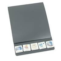 Коммуникативная книга с карточками PECS/ПЭКС (Большая, цвет серый) - «globural.ru» - Нижний Новгород