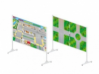 Доска магнитно-маркерная двухсторонняя "Азбука дорожного движения" на стойках (разборная) - «globural.ru» - Нижний Новгород