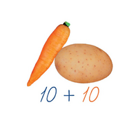 Счетный материал на магнитах "Овощи". - «globural.ru» - Нижний Новгород