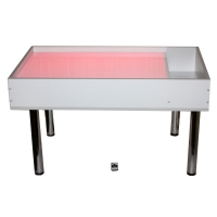 Световой столик для рисования песком напольный "Мультиколор" с кармашком для песка - «globural.ru» - Нижний Новгород