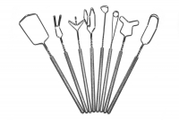 Комплект массажно-постановочных зондов МиГ на толстых ручках с накаткой Микляевой Ю. В (8 штук) - «globural.ru» - Нижний Новгород