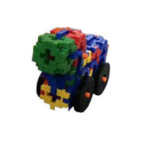 Набор для конструирования «Строительные интерактивные блоки стандарт» Комплект №3 "Машинка с колесами" - «globural.ru» - Нижний Новгород