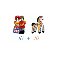 Счетный материал на магнитах "Дымковская игрушка" - «globural.ru» - Нижний Новгород