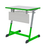 Парта Nomad одноместная с полиуретановой кромкой регулируемая по высоте  - «globural.ru» - Нижний Новгород