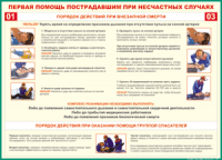 Таблица Порядок действий при внезапной смерти 1000*1400 винил - «globural.ru» - Нижний Новгород