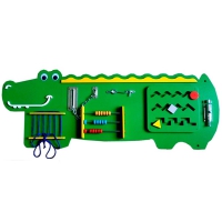 Бизиборд "Зелёный крокодильчик" - «globural.ru» - Нижний Новгород