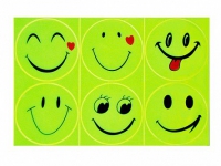 Комплект световозвращающих наклеек "Смайлики" - «globural.ru» - Нижний Новгород