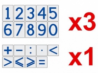 Комплект магнитов (демонстрационных) для школьной доски "Цифры и знаки" - «globural.ru» - Нижний Новгород