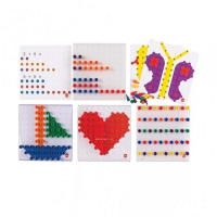 Мозаика Peg Board. Набор с прозрачными досками и картинками - «globural.ru» - Нижний Новгород