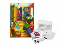 Магнитно-маркерный плакат "Детская комната" с набором магнитных карточек + методические рекомендации (иностранный язык) - «globural.ru» - Нижний Новгород