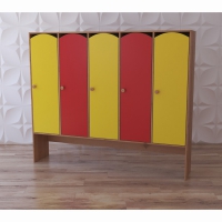 Шкаф 5-секционный с нишей под скамью "Яркое детство" - «globural.ru» - Нижний Новгород