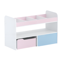 Стеллаж для пособий 1 (белый/зефир/прибрежный синий)  - «globural.ru» - Нижний Новгород