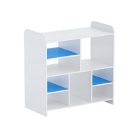 Стеллаж для пособий 2 (белый/синий) - «globural.ru» - Нижний Новгород