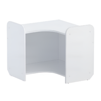 Стеллаж для игрушек и пособий "Росток 4" (белый) - «globural.ru» - Нижний Новгород