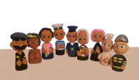 Дополнительный набор глиняных человечков для сказкотерапии и песочной терапии - «globural.ru» - Нижний Новгород