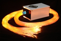 Пучок фибероптических волокон с боковым точечным свечением «Звёздный дождь» 100х2 м в комплекте с источником света - «globural.ru» - Нижний Новгород