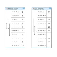 Комплект карточек (10) "Обучающий калейдоскоп. Сложение и вычитание в пределах 10" - «globural.ru» - Нижний Новгород