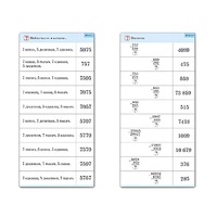 Комплект карточек (10) "Обучающий калейдоскоп. Сложение и вычитание в столбик" - «globural.ru» - Нижний Новгород