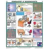 Плакаты "Компьютер и безопасность" (2 листа, размер 450х600) - «globural.ru» - Нижний Новгород