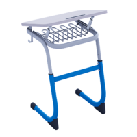 Парта одноместная регулируемая по высоте с углом наклона столешницы - «globural.ru» - Нижний Новгород