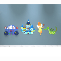 Комплект бизибордов "В сказочном королевстве 4 в 1" - «globural.ru» - Нижний Новгород