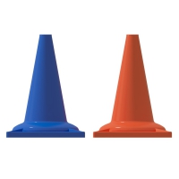 Набор конусов сигнальных 33 см (6 голубых + 6 оранжевых) - «globural.ru» - Нижний Новгород