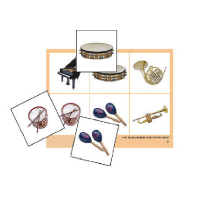 Лото "Музыкальные инструменты" (4 планшета, 24 карточки, цветное, ламинированное) - «globural.ru» - Нижний Новгород