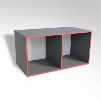 Открытая настенная полка-2-х секционная ТР2 ЛДСП  - «globural.ru» - Нижний Новгород