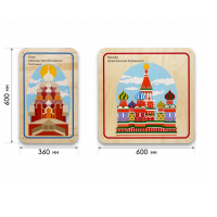 Набор стеновых панелей «Памятные места России - Кижи, Москва» - «globural.ru» - Нижний Новгород