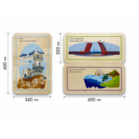 Набор стеновых панелей «Памятные места России - Ялта, Санкт-Петербург, Иркутск» - «globural.ru» - Нижний Новгород