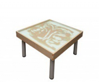 Столик на ножках для рисования песком Радуга. Подсветка белая - «globural.ru» - Нижний Новгород