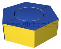 Шестигранное кресло - пуф 80*60*15см (ВИК) - «globural.ru» - Нижний Новгород