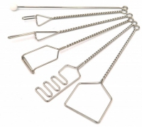 Комплект "Постановочные зонды на витых ручках с колечком (шарик фторопласт) (6 штук) - «globural.ru» - Нижний Новгород