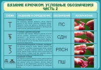 Стенд "Вязание крючком. Условные обозначения. Часть 2" - «globural.ru» - Нижний Новгород