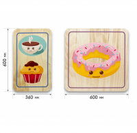 Набор стеновых панелей «Милая еда - Завтрак» - «globural.ru» - Нижний Новгород