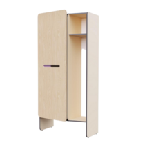 Шкаф для верхней одежды персонала во входную группу из коллекции мебели «НЕГА» (бежевый) - «globural.ru» - Нижний Новгород