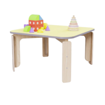 Квадратный растущий стол из коллекции «НЕГА» р.гр. 0-1 (цвет желтый) - «globural.ru» - Нижний Новгород